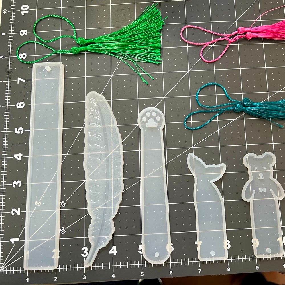 6 Bookmark Silicone molds (new)